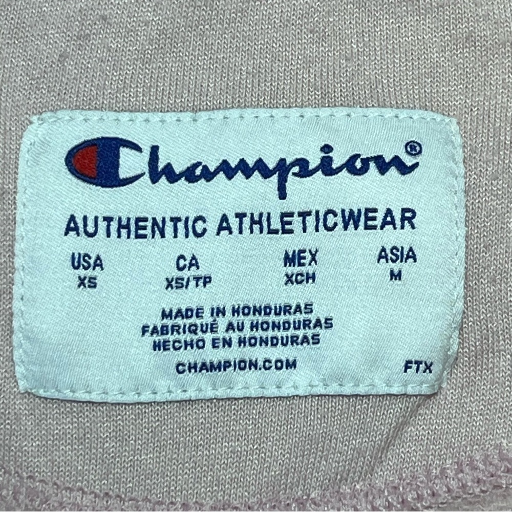 Champion Sweatshirt Womens XS Purple Crew Neck Long Sleeve Embroidered - Picture 5 of 8